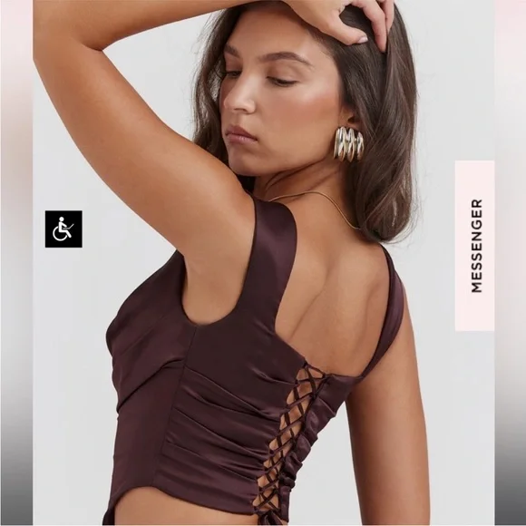 House Of CB “UNA” Rich Brown Corset - Picture 4 of 16